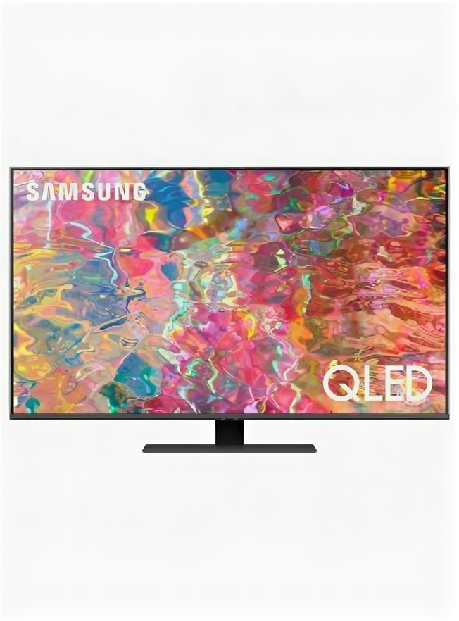 Телевизор/монитор Samsung 55, QE55Q80BAU QLED, HDR, Quantum Dot, черненое серебро