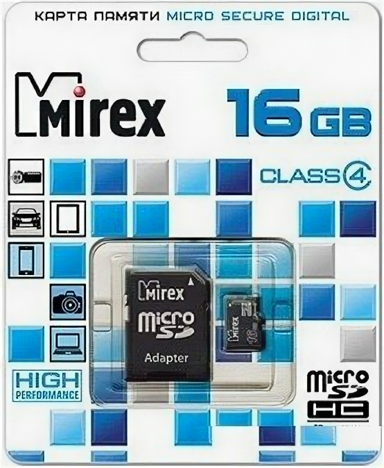 Память microSD 16Gb Mirex 13613-ADTMSD16 .