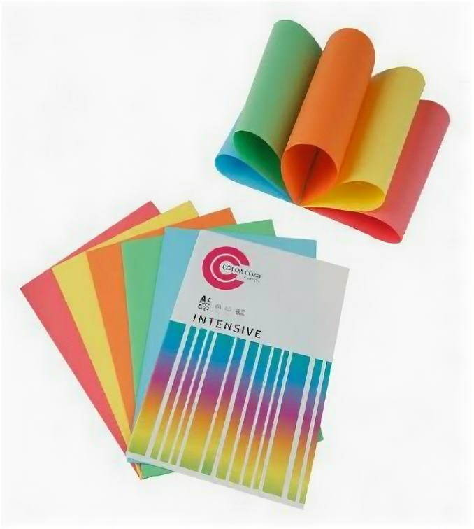 Бумага Colorcode Color Code A4/80г/м2/100л./радуга интенсив (5цветов)