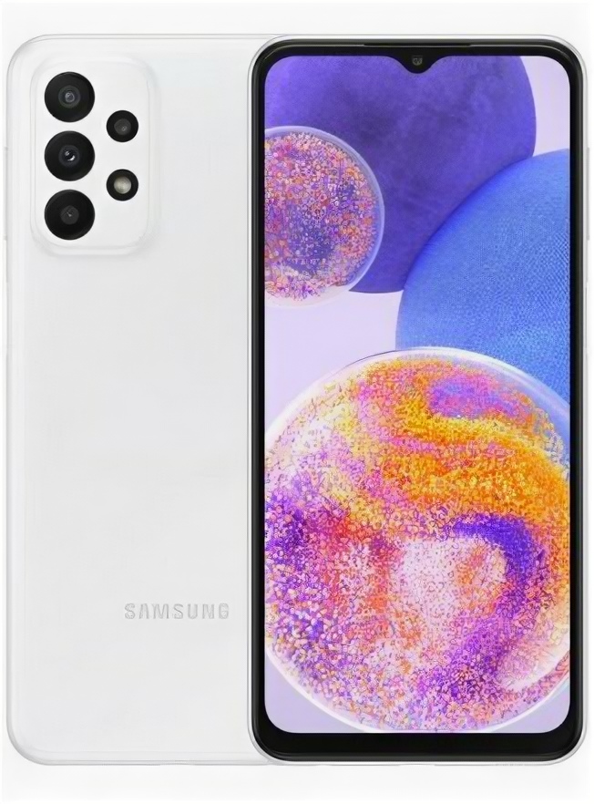 Мобильный телефон Samsung Galaxy A23 6/128 ГБ, белый