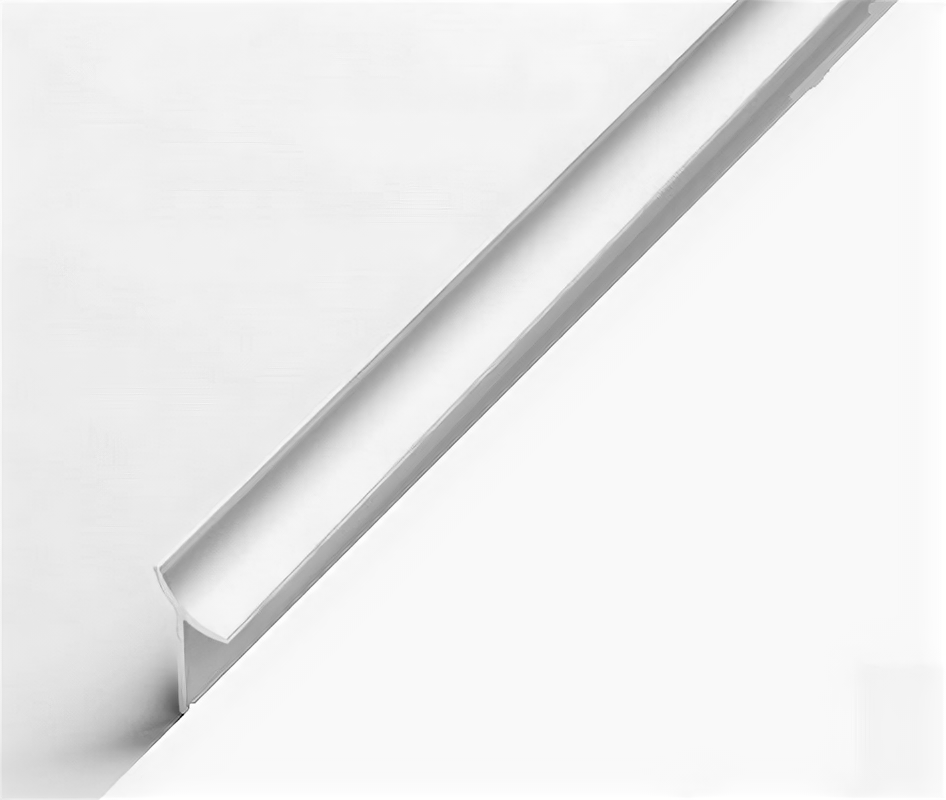 Профиль алюминиевый внутренний универсальный для плитки до 10 мм лука ПК 06-1.2700.16 длина 27м 16 - Белый матовый