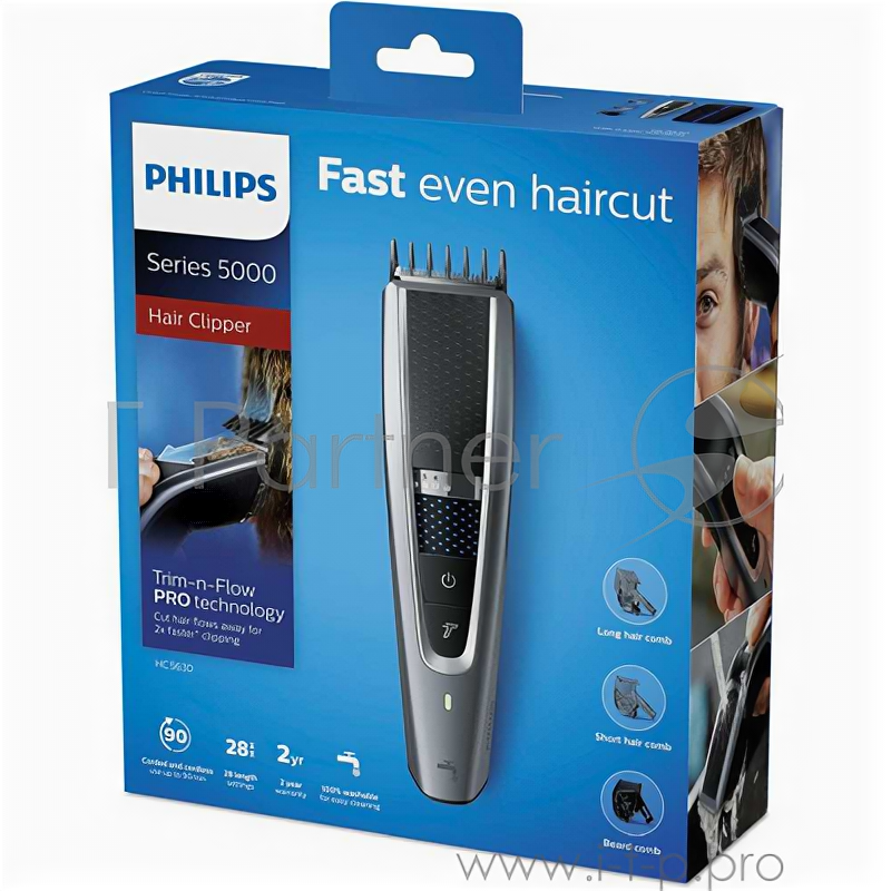 Машинка для стрижки волос Philips HC5630/15 , серебристый, черный .