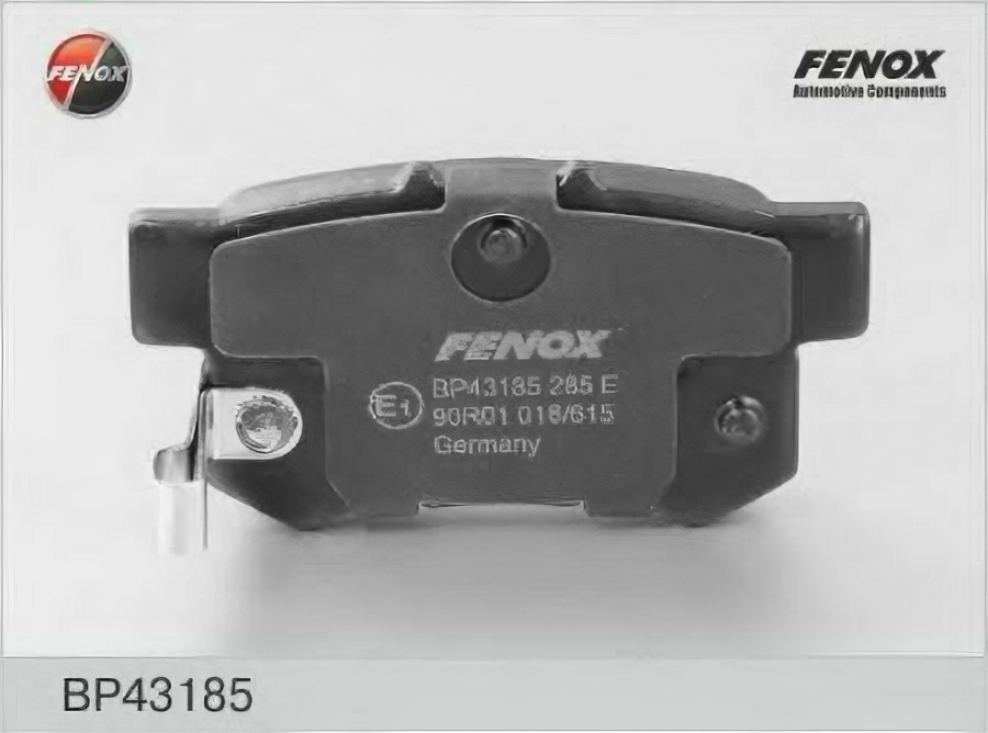 Колодки тормозные задние дисковые к-кт FENOX BP43185