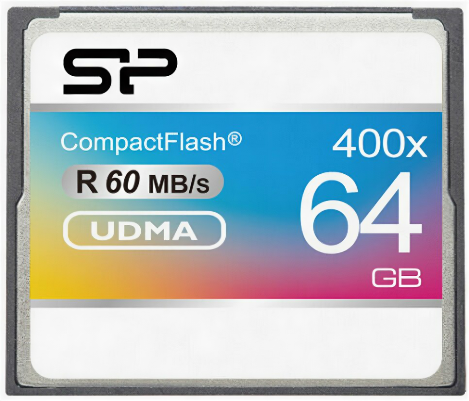 Карта памяти Compact Flash Silicon Power 64Gb CF 400X (SP064GBCFC400V10)