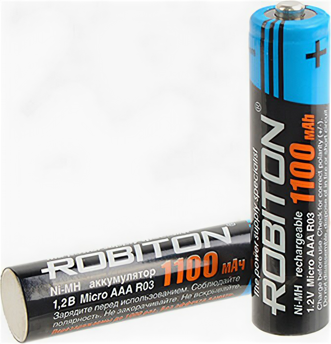 Аккумулятор Robiton AAA 1100 mAh (уп 2 шт) (2370) .