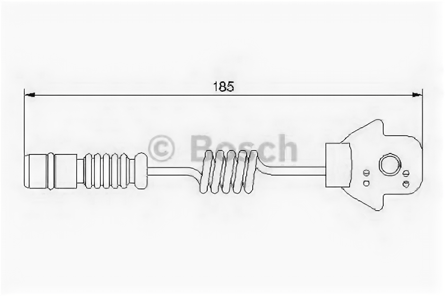 Датчик износа колодок Mercedes ML320-500 W163 1998-2005 BOSCH 1987474963