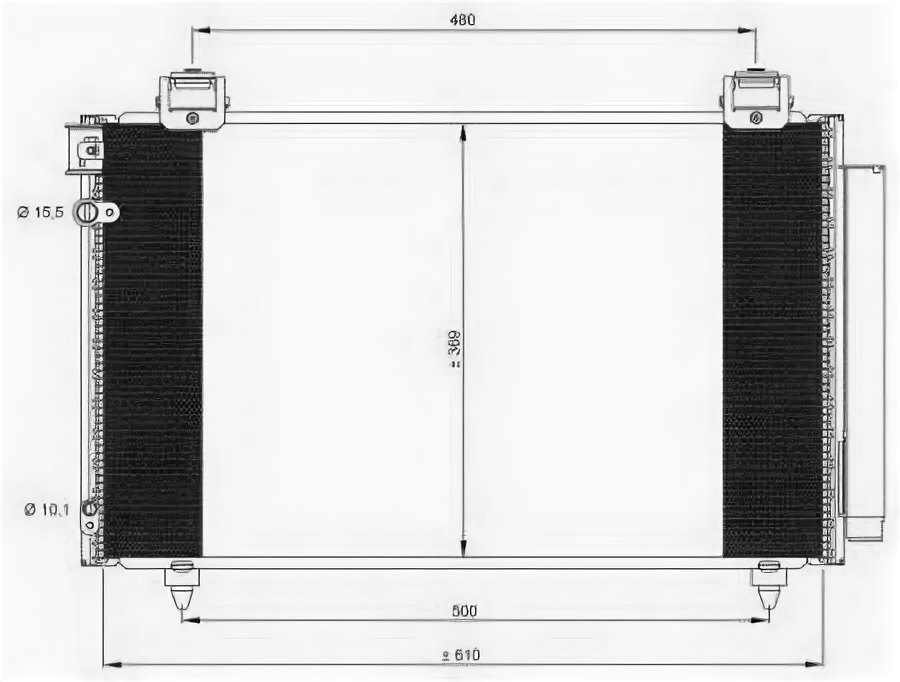 Радиатор кондиционера NRF 35592