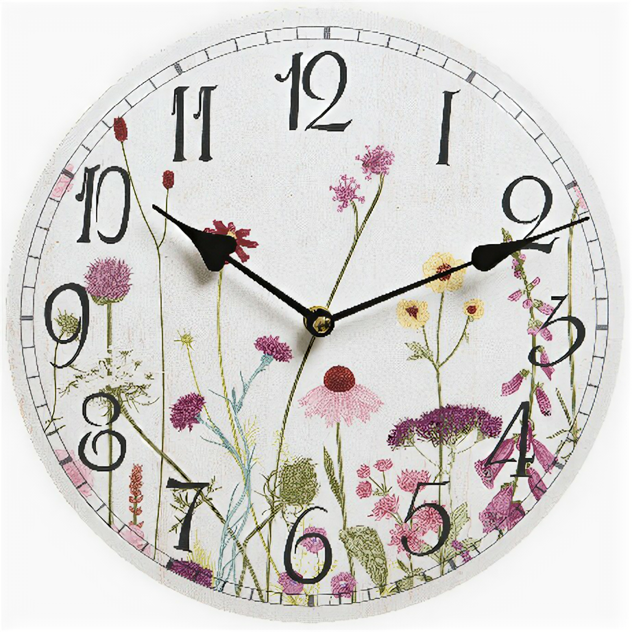 Kaemingk Настенные часы в стиле Прованс - Цветение Руссийона 29 см 862228