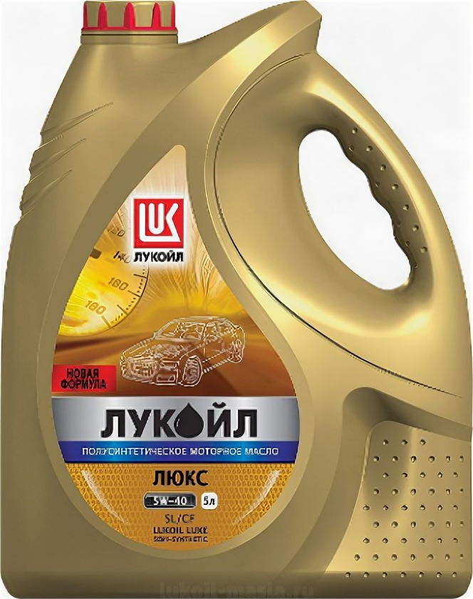 Моторное масло Лукойл Люкс 5W40 Sl/cf, полусинтетическое 5 л .