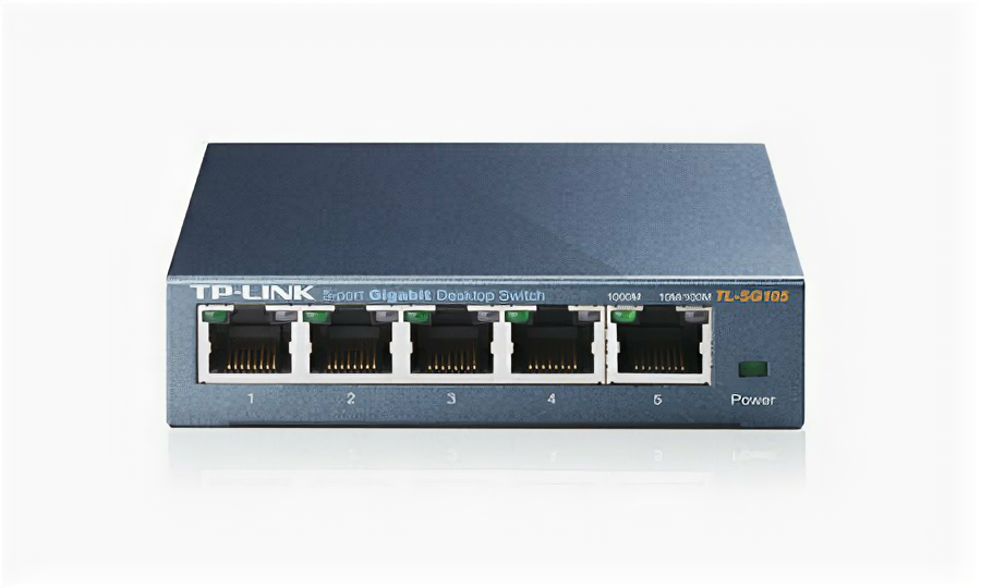 Коммутатор неуправляемый TP-LINK TL-SG105 5xUTP 10/100/1000