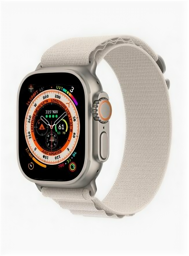 Умные часы Apple Watch Ultra 49 мм Titanium Case Cellular M, титановый/звездный Alpine Loop