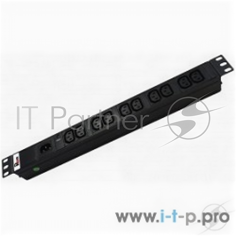 Блок розеток ЦМО R-10-10C13-I-440-B черный 10 розеток - фото №1