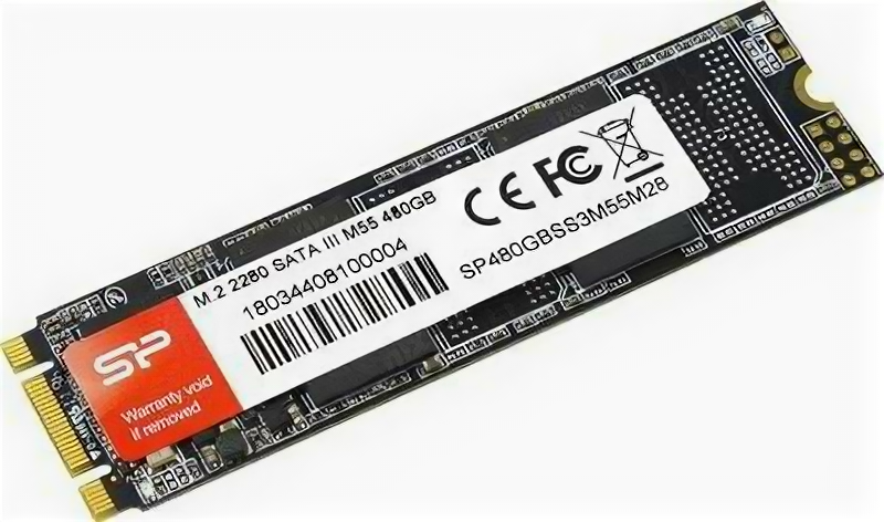 SSD 480 Gb M.2 2280 B&M 6Gb/s Silicon Power M55 (sp480gbss3m55m28) TLC