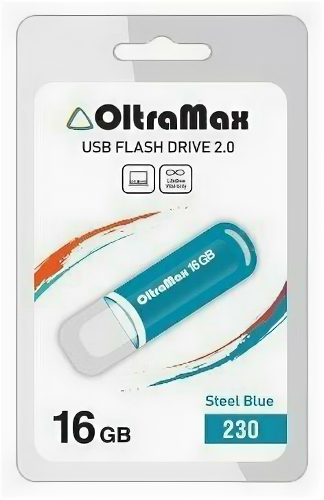 Флешка OltraMax 230 16GB Blue