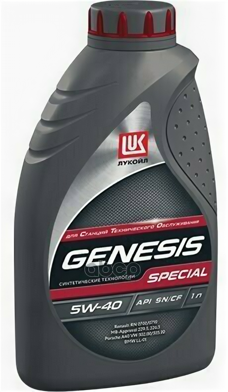 LUKOIL Масло Моторное Лукойл Genesis Special Api Sn/Cf A3/B4 5W40 1Л