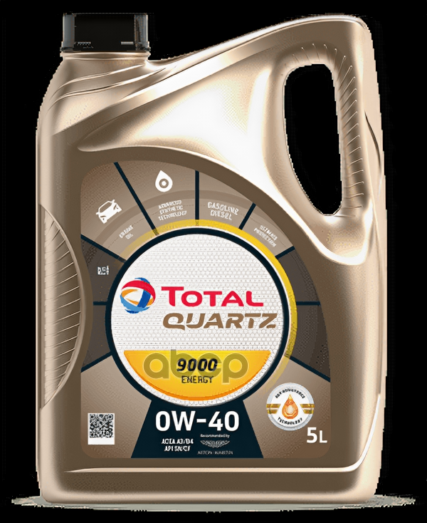 Синтетическое моторное масло TOTAL Quartz 9000 Energy 0W-40