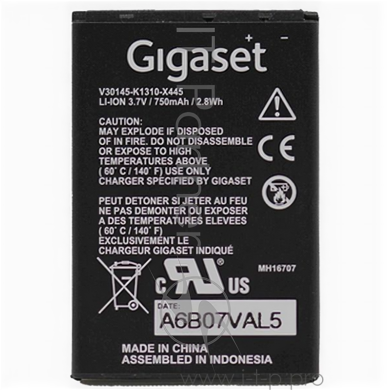 Аккумулятор Gigaset Akku Pack HS SL400 Sl400h Battery .