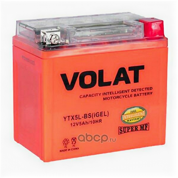 Аккумулятор мото VOLAT YTX5L-BS iGEL