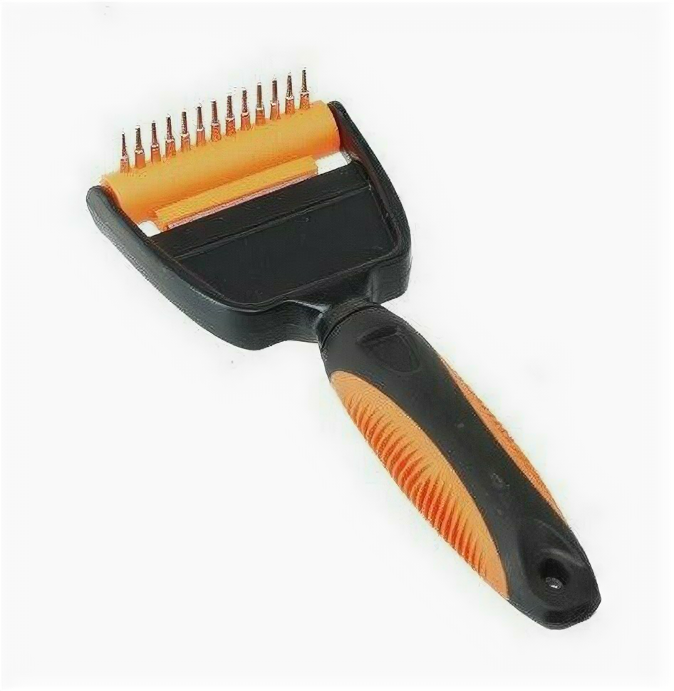 фото Camon расческа-грабли для кошек и собак двухрядная