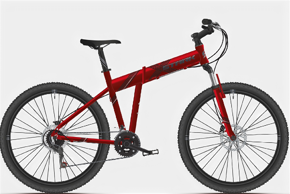 Велосипед Stark'21 Cobra 26.2 D красный/серый 18" 2021