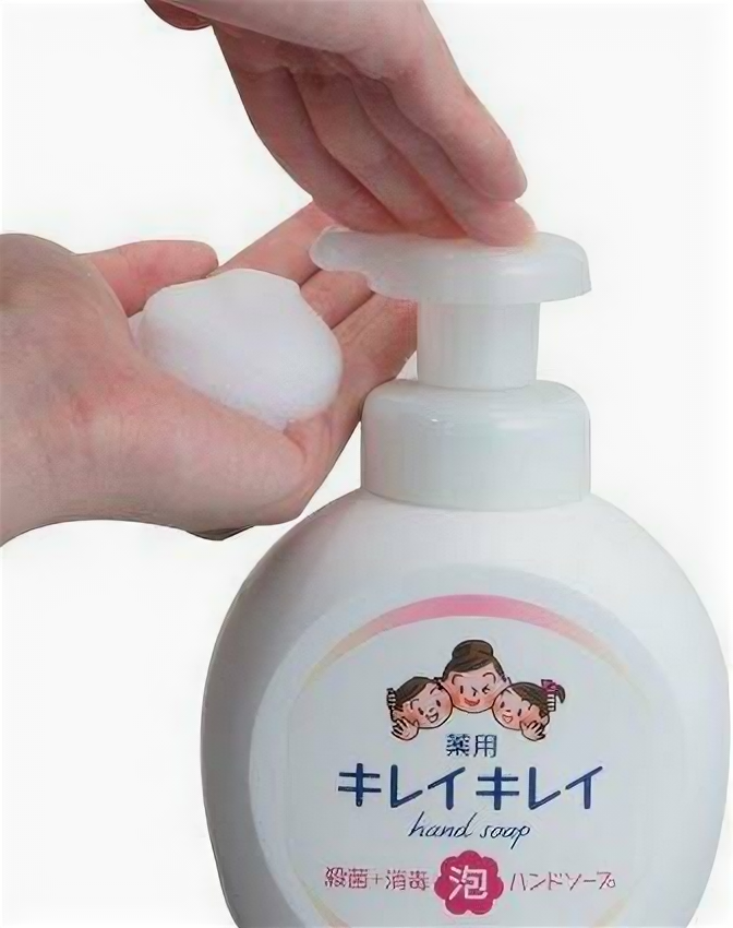 Мыло-пенка антибактериальное для рук Kirei Kirei с цветочным ароматом Lion 200мл