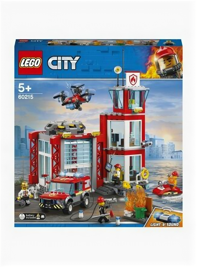 Lego Конструктор City 60215 Пожарное депо