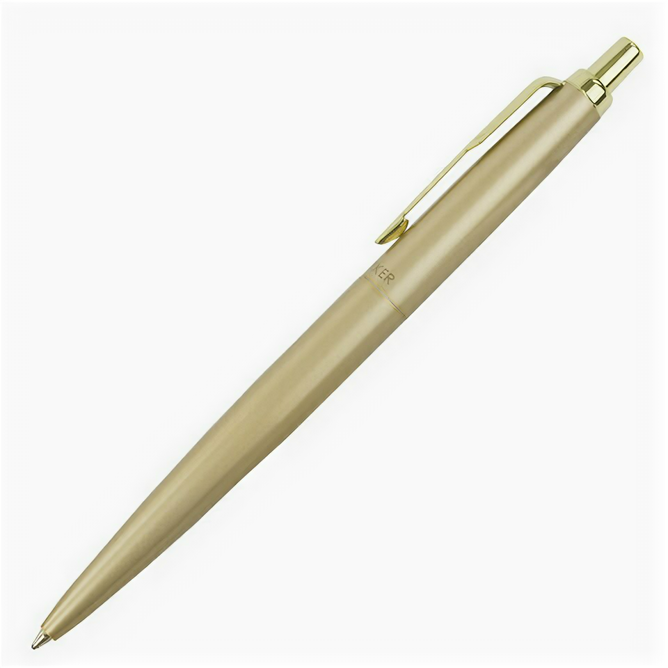 Ручка шариковая PARKER "Jotter XL Monochrome Gold GT", корпус золотой, нержавеющая сталь, синяя,2122754