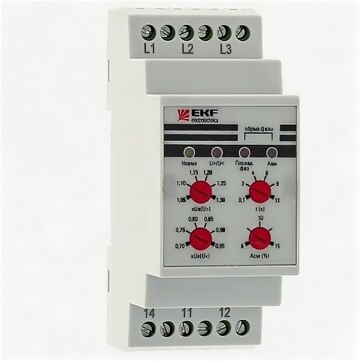 Реле контроля фаз многофункциональное RKF-8 | код. rkf-8 | EKF (4шт.в упак.)
