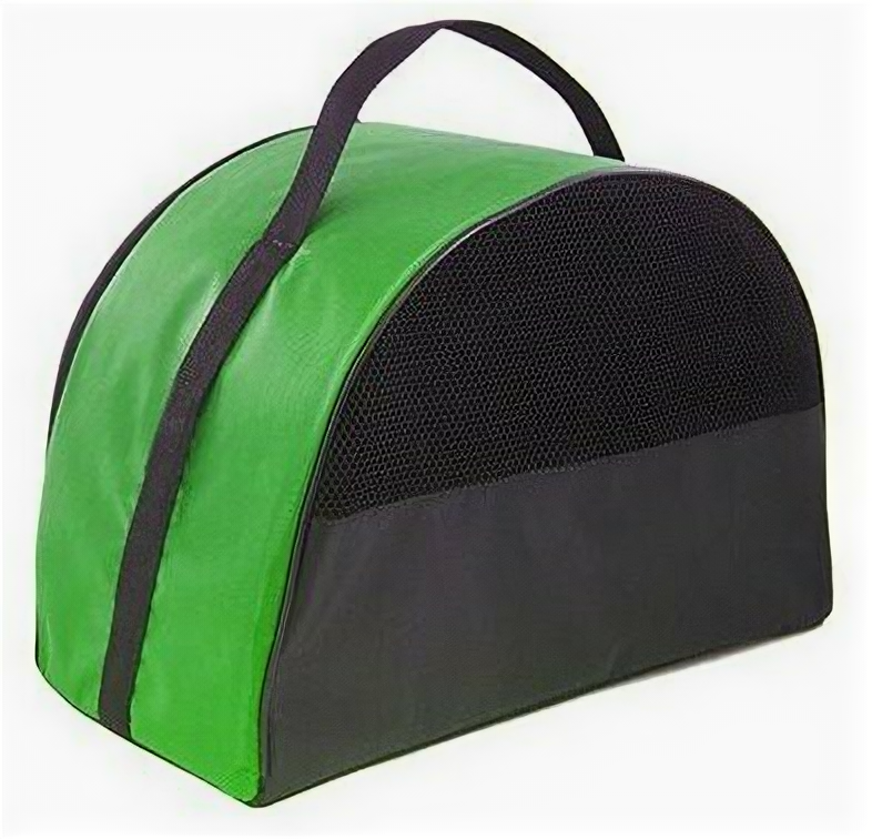 фото Дарэлл 9058зел ЧИП Сумка-переноска конверт-полукруг №3 раскладная с карманом и ремнем 48*26*31см, 93373 (1 шт)