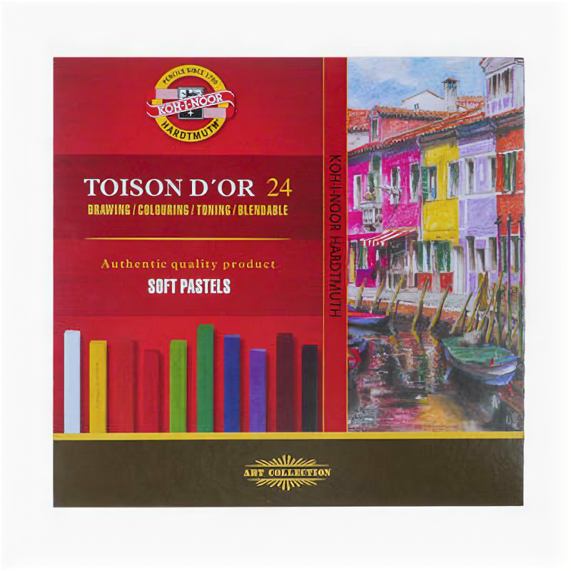 Пастель сухая художественная 24 цвета, Soft Koh-I-Noor TOISON D`OR 8584 Koh-I-Noor 1732691 .