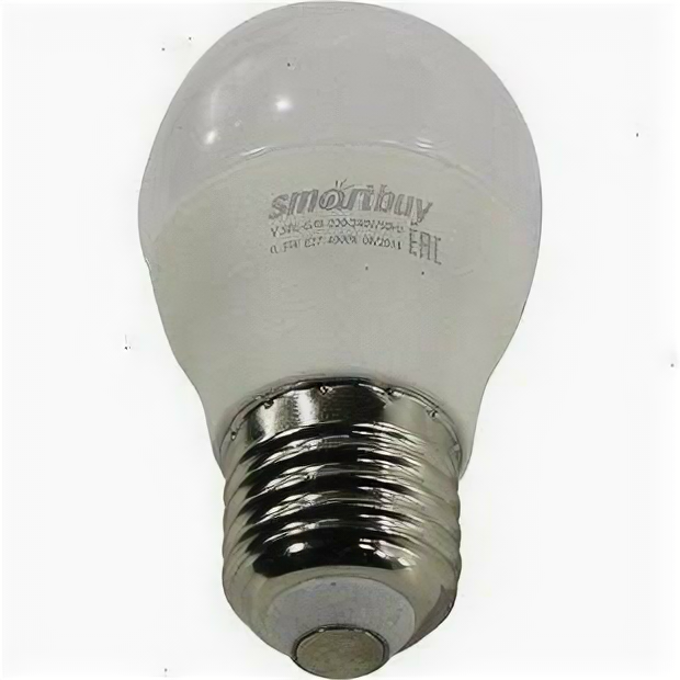 Светодиодная LED лампа Smartbuy шар G45 E27 9.5W 4000K 4K матовая пластик SBL-G45-9_5-40K-E27