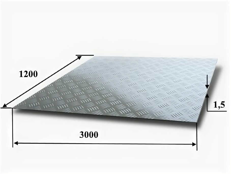 фото Арконик Лист Квинтет 1,5*1200*3000 АМг2 Н2