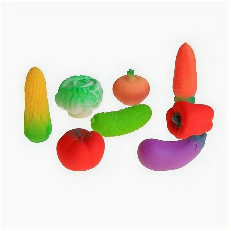 Набор резиновых игрушек Овощи 493367 .