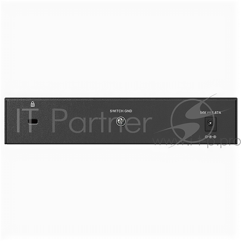 Коммутатор Unmanaged Switch with 8 10/100/1000Base-T ports (4 PoE ports 802.3af/802.3at (30 W), PoE