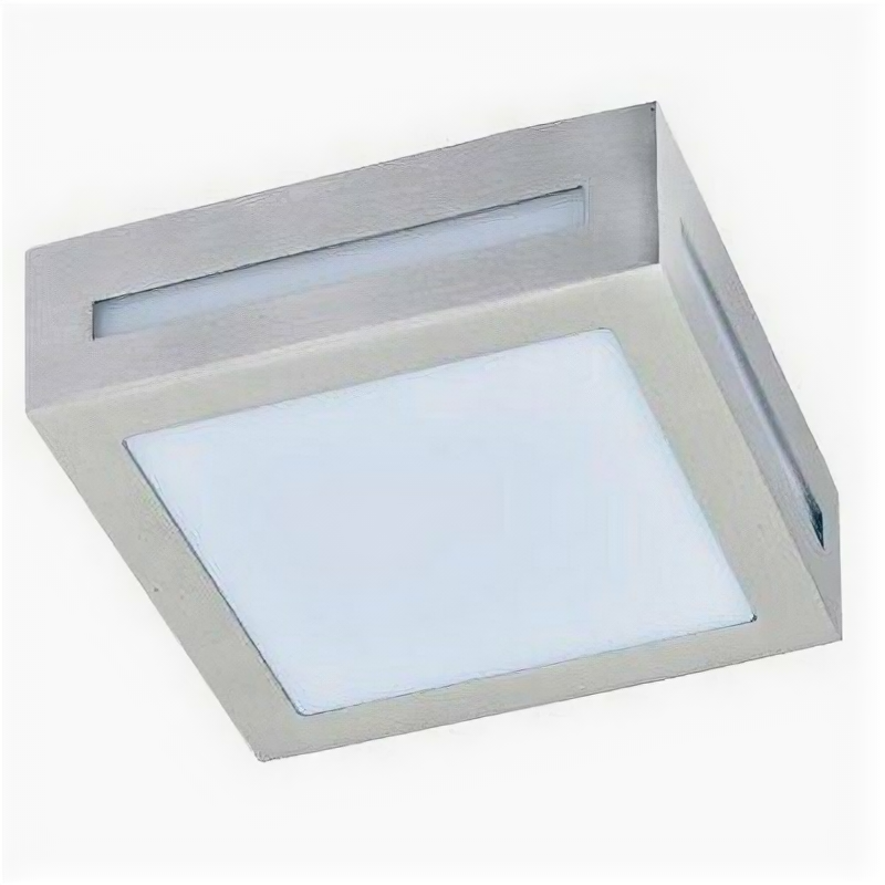 фото Светильник накладной Ecola GX53 LED 3082W IP65 матовый Квадрат металл. 1*GX53 Cатин-хром 136x136x55 FS53SSECH