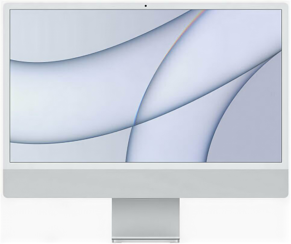 Моноблок Apple iMac M1 24" (2021) MGPC3RU/A (8C/8C GPU, 8Gb, SSD 256Gb), Серебристый