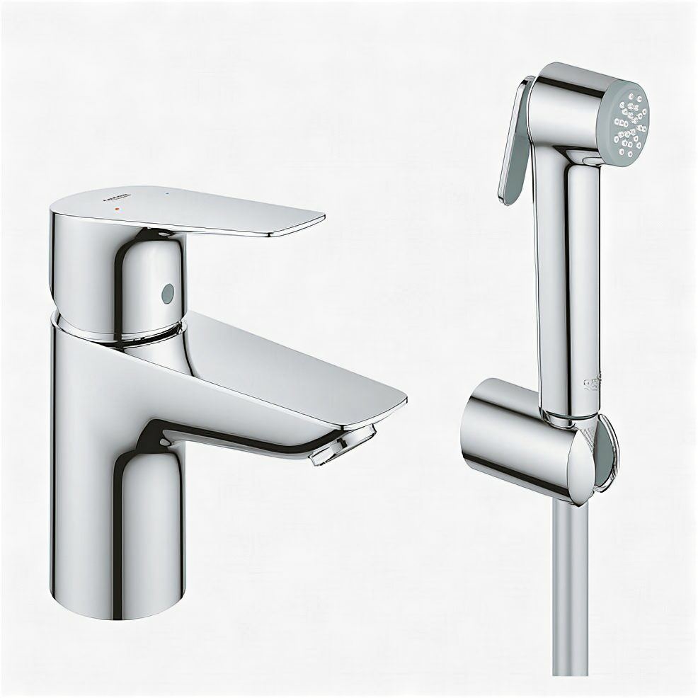 Смеситель с гигиеническим душем Grohe BauEdge 23757001