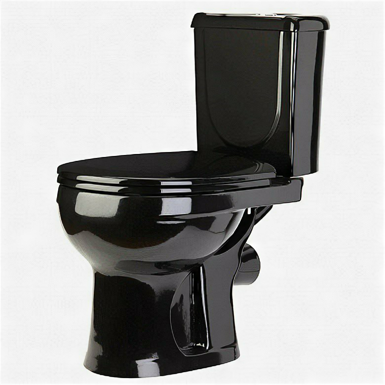 фото Унитаз-компакт ирида стандарт черный горизонт ВЫП НИЖ подвод С 1-РЕЖ АРМ С СИД П/П / СТ оскол