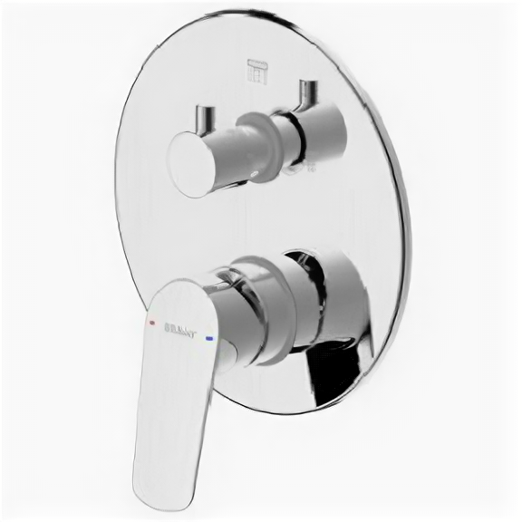 Смеситель для ванны и душа Bravat Rhein (PB8429564CP-2-ENG) хром