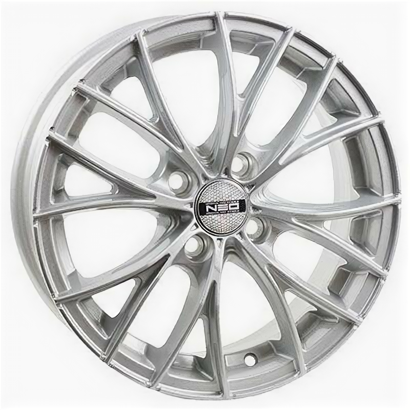 Литые колесные диски NEO 573 6x15 4x100 ET40 D60.1 Чёрный с полированной лицевой частью (N573-615-601-4x100-40BD)