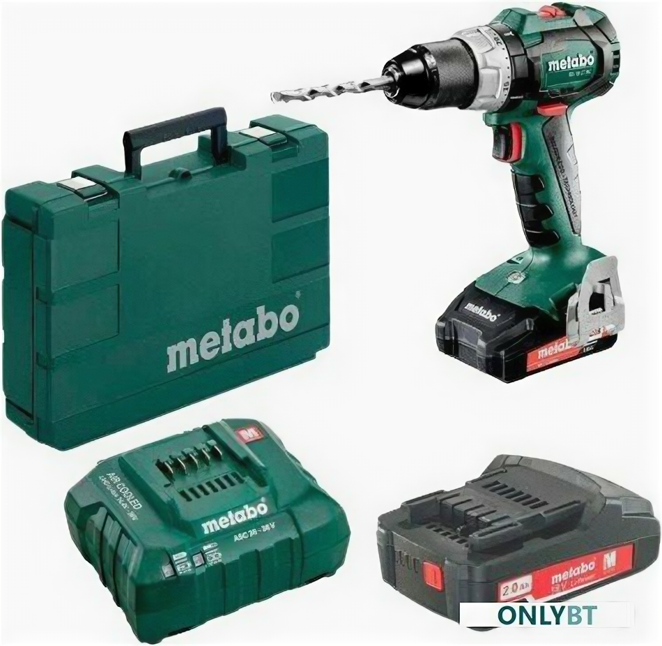 Шуруповерт Metabo BS 18 LT BL 602325550 (с 2-мя АКБ, кейс)