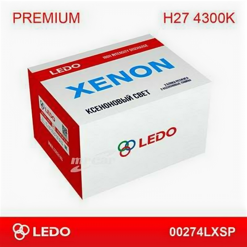 LEDO 00274LXSP Комплект ксенона H27 4300K LEDO Premium (AC /12V)