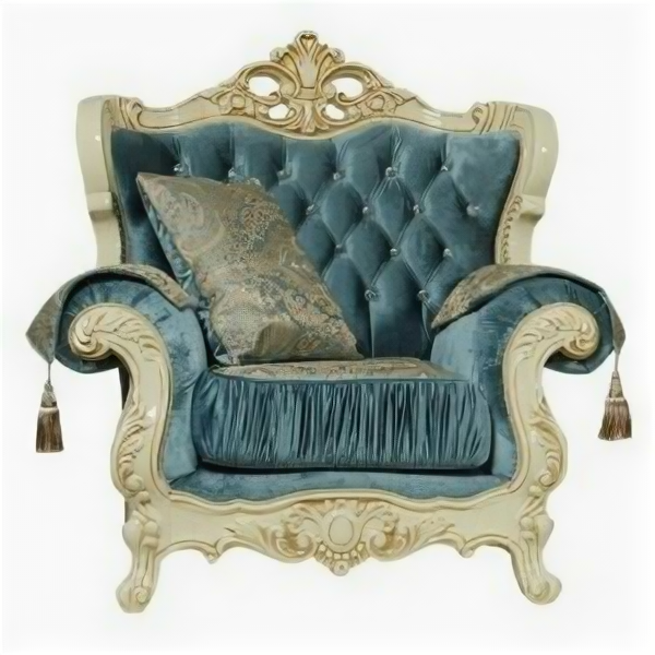 Кресло эсмеральда цвет декора "крем" цвет ткани "афина"