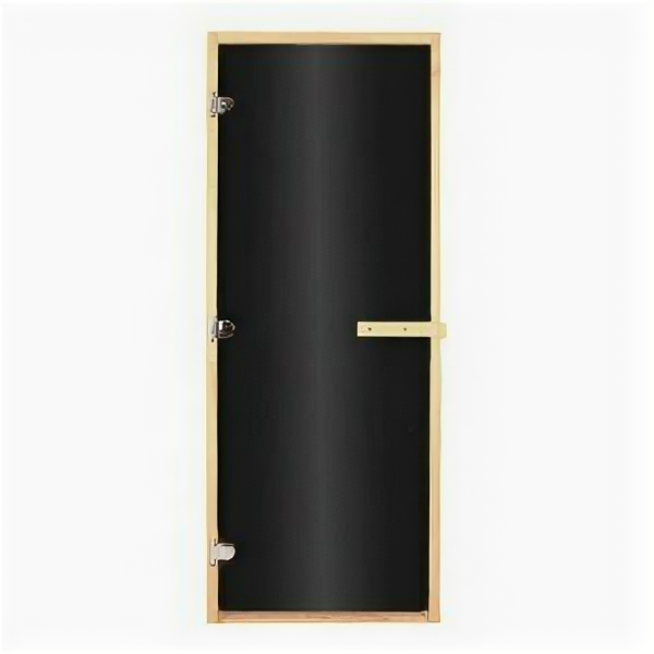 Дверь стекло Бронза BLACK 190х70 (8мм 3 петли 716 CR) (осина)