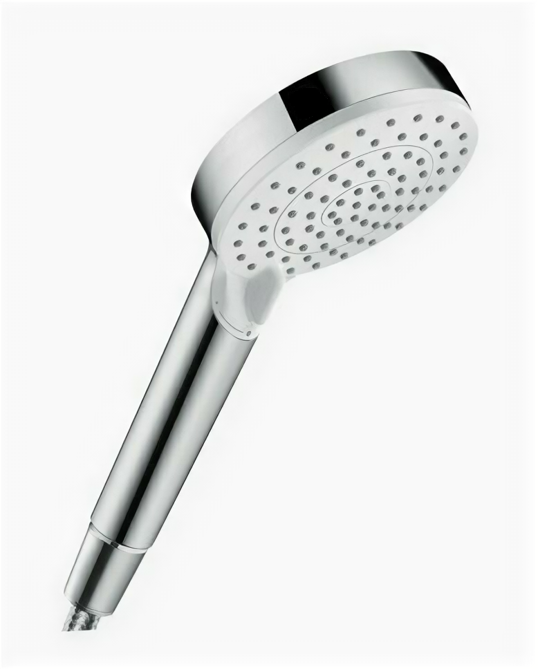 Душевая лейка Hansgrohe Crometta Vario, арт. 26332400, 2 режима, белый цвет, без шланга, антикальк, ecosmart 9 л/мин