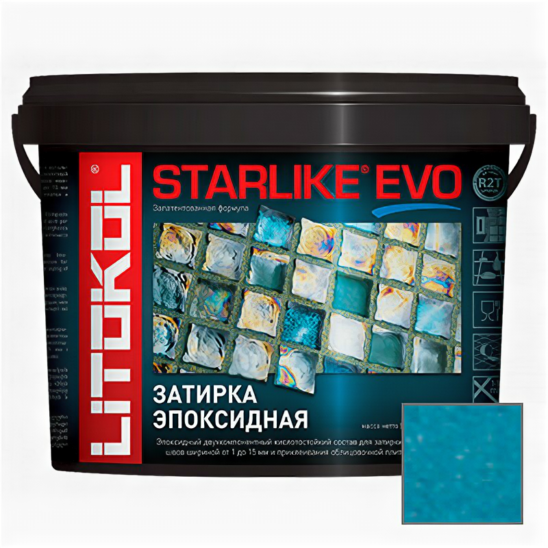 Затирка эпоксидная Litokol Starlike Evo S.340 Blu Denim 5 кг