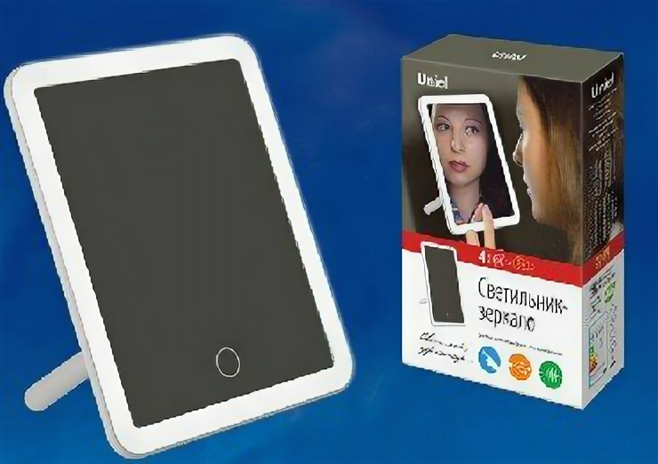 фото Зеркало с подсветкой светодиодное UNIEL (UL-00002759) TLD-591 White, LED, 80Lm, 6000K, Dimmer