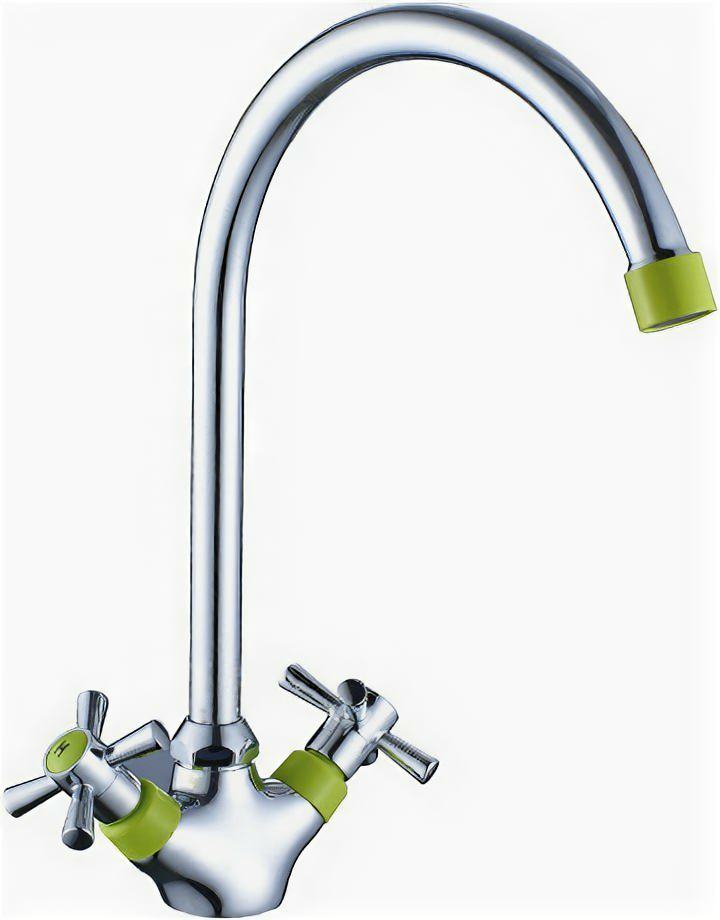Decoroom Смеситель для кухни DECOROOM dr51028-green Зеленый