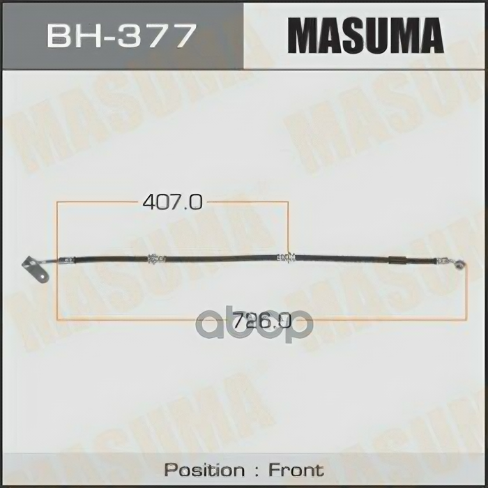 Шланг Тормозной "Masuma" Bh-377 / Sz- /Front/ Escudo (9711- ) T###W Rh 51540-65D00 Masuma арт. BH377