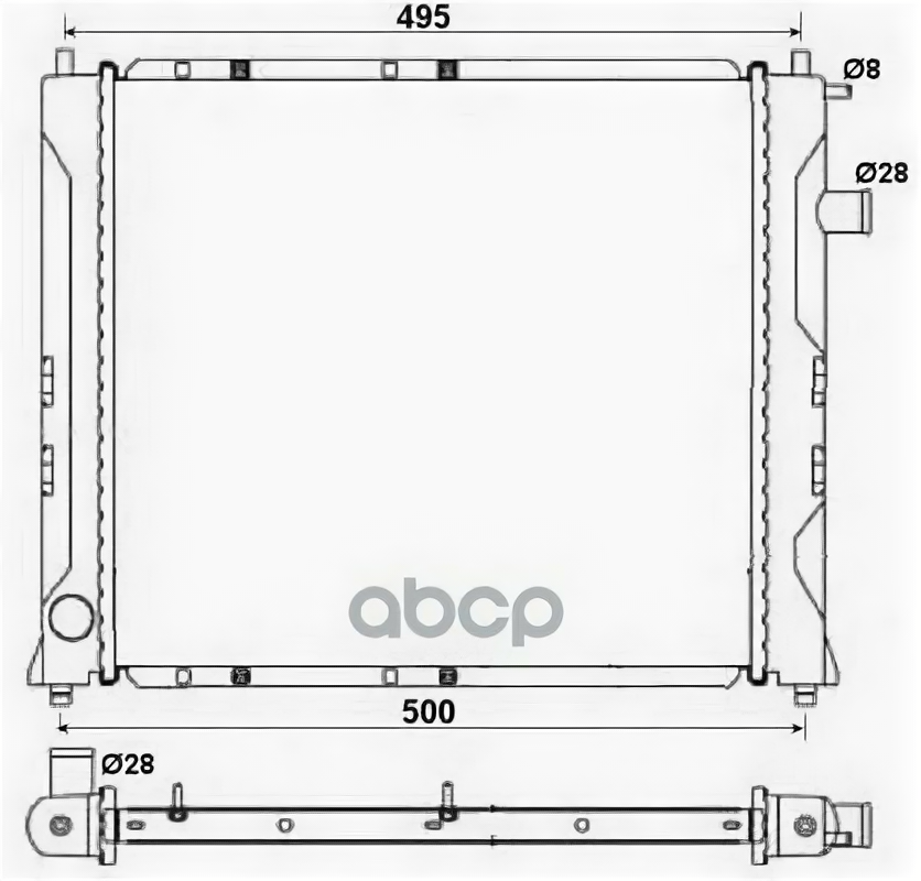 Nrf 58107A_радиатор Системы Охлаждения! Без Ac Rover 214/216 95> NRF арт. 58107A